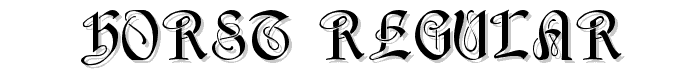 Horst Regular font